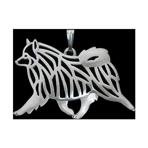Hot Sale Jewelry Dog Shaped Pendants Womens Alloy Keeshond Pendants