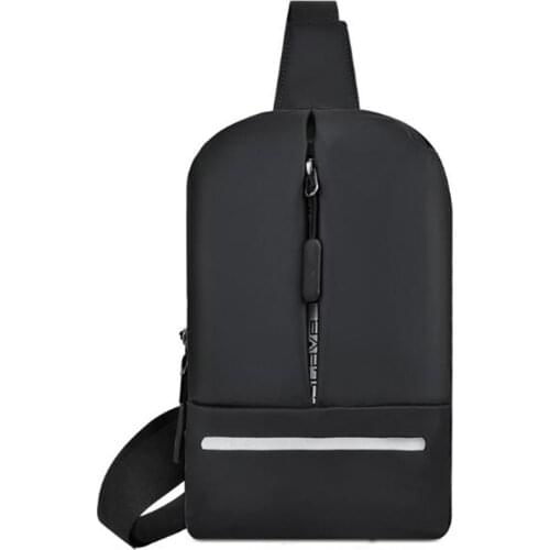 Mens Small Chest Sling Bag Travel Hiking Solid Men Oxford Outdoor Chest Bag