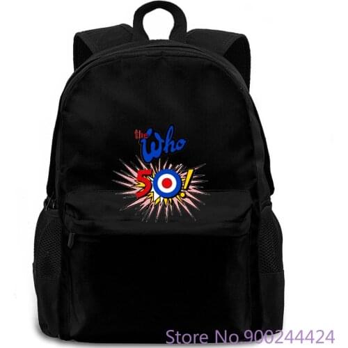 The Who 50th Aniversary Rock Band Legend Logo Mens White Size - 3XL Comical MenS backpack