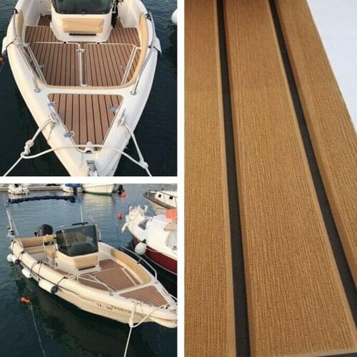 Boat Floor Safety Mat Boat Non-slip Cushion Synthetic Teak Yacht Deck Cushion Decor Boat Ground Cushion for Ship Yacht Deck Boat