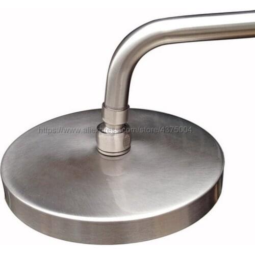 7.7 Inch Round Brushed Nickel Shower Head Water Rains Shower Head With Shower Bathroom Set Shower Head Nsh012