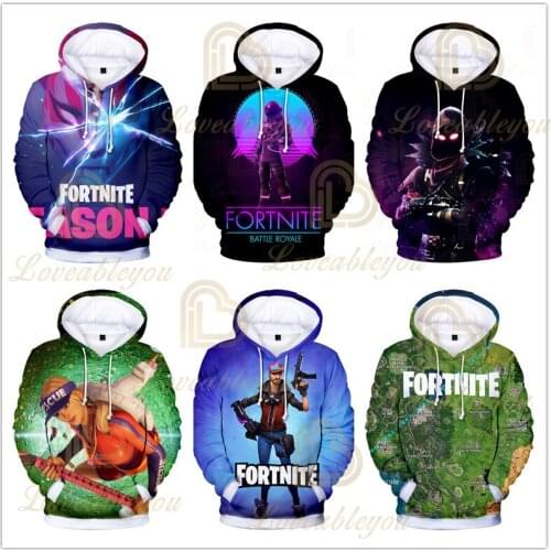 Fortnite Clothing Battle Hero 3D Hoodies Victory Royale Sweatshirt Women Children Shoot Game Kids Tops Boys Girls