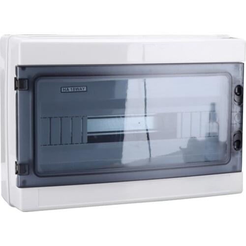 HA-18WAY-410*285*140 18 Way Plastic Electrical Distribution Box Waterproof MCB Box Panel Mounted Distribution Box HA Series