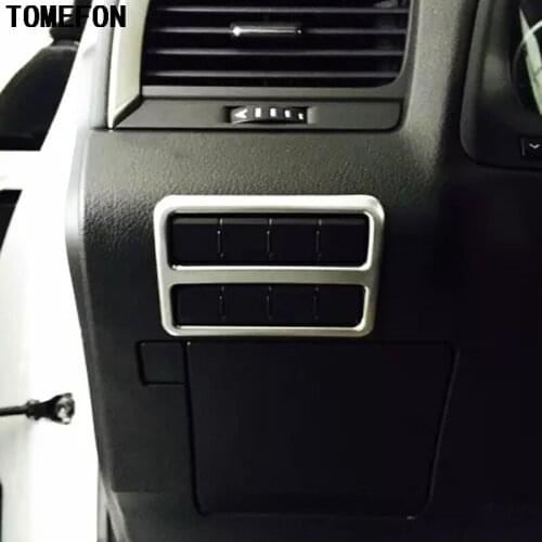 TOMEFON Car Auto Cover Styling For Lexus RX 2016 ABS Chrome Console Front Head Lamp Light Adjustment Switch Button Knob Sticker