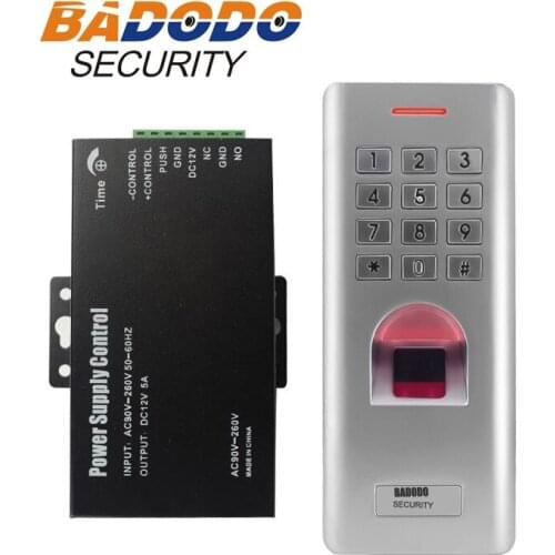 12V 5A power Fingerprint Access Control Machine Waterproof Fingerprint Reader Password Door Access Control Keypad Security Entry