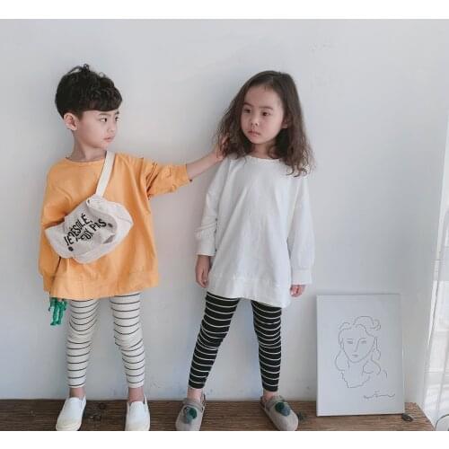 Spring boy girl clothes T-shirt Long sleeves pinkycolor sweet cotton O-Neck Cotton Casual Fashion