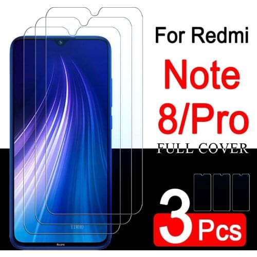 3pcs Not8 Protective Glass on Redmi Note 8 Pro Note8 8pro for Xiaomi Ksiomi Xioami Redmi Note 8T Screen Protector Tempered Glas
