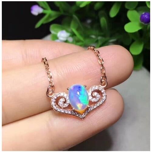 100% NATURAL ETHIOPIAN WELO FIRE OPAL CABOCHON PENDANT