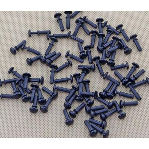 100pcs R4090 4.1mm Diameter Hole White Black Nylon Plastic Insulating Fastener Retainer Cover PC Board Clip R Type Push Rivet