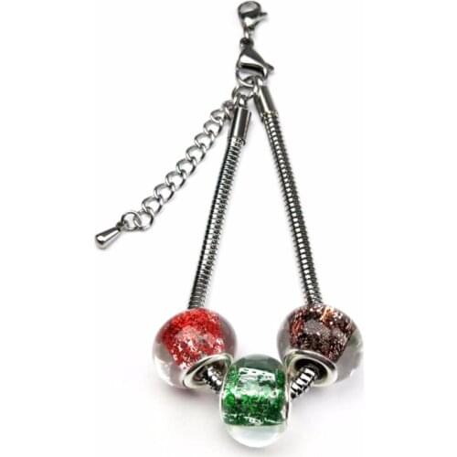 2Pcs/lot Silver Color Bracelet bracelets & Bangles Stainless Steel,Wrist Band Hand Chain Fashion JewelryFor woman Gift