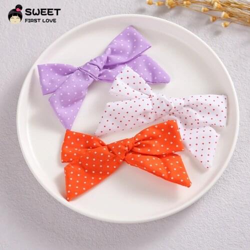 2pcs Sweet Bowknot Girl Hair Clips For Children Barrettes Fashion Colorful Baby Hairpins Kids Headwear Hair Accessories Newborn