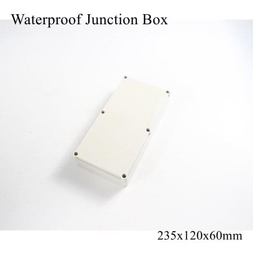 235x120x60mm Waterproof Plastic Enclosure Box Outdoor Cable Connection Junction Electrical Project Case ABS IP65 235*120*60mm