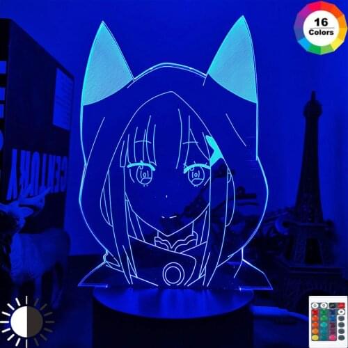 3d Anime Lamp Emilia Re Zero Nightlight for Kids Bedroom Decor Led Night Light Birthday Gift Waifu Manga Re Zero Led Light