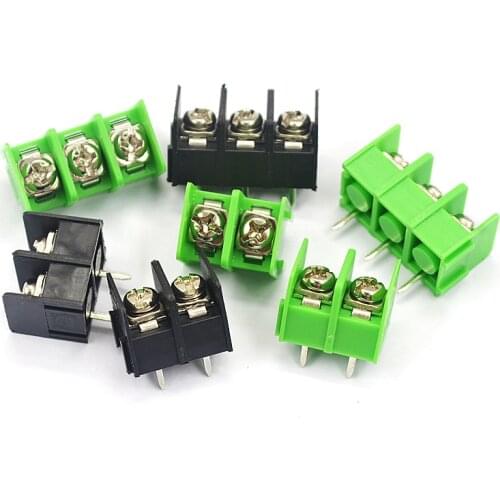 5pcs KF7.62-2P3P4P position terminal block PCB terminal connection plug-in 7.62mm can be stitched green / black