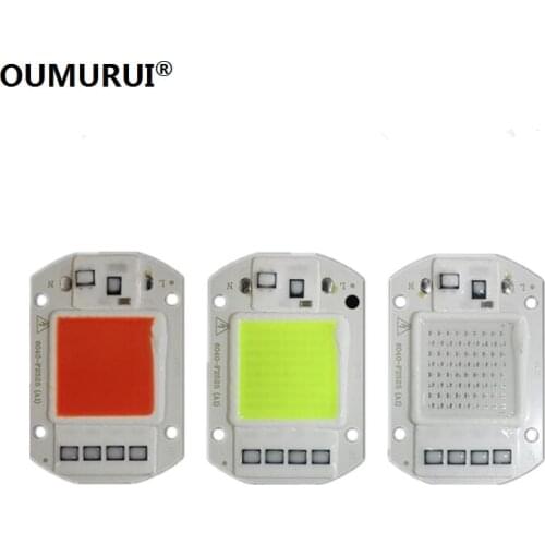 50w LED COB chip Smart IC AC220V Red green blue LED floodlight Lamp Free Shipping 5pcs