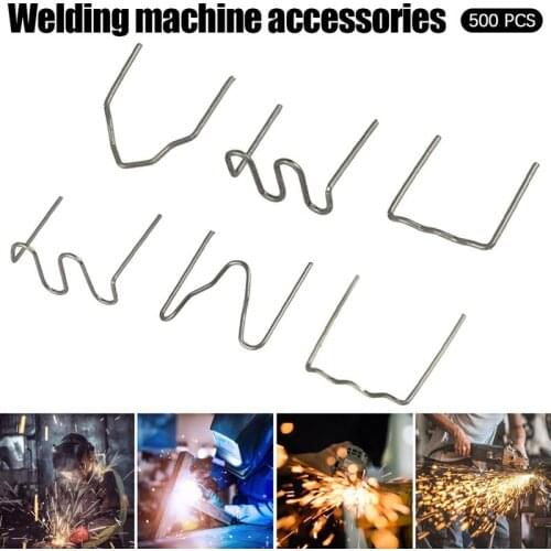 500pcs Hot Staples Plastic Welding Wave Repair Staples Machine Bumper Bodywork Repairs 0.6/0.8mm for Nylon Car Welding Wire