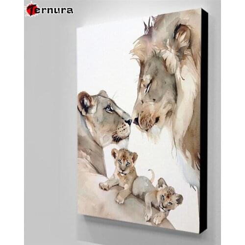 Animal lion family 5d diy diamond painting Diamond Embroidery cross stitch FULL square round diamond Rhinestone mosaic kit decor
