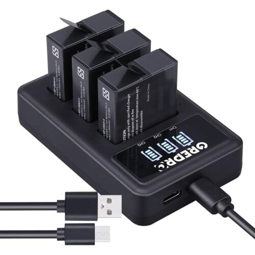 1250mAh AHDBT-501 Battery for GoPro Hero 5 Black, Hero 7 Black, Hero 6, Hero7 Camera