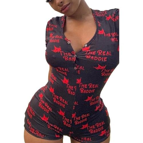 Женские комбинезоны с принтом BAMBOOBOY China At AliExpress