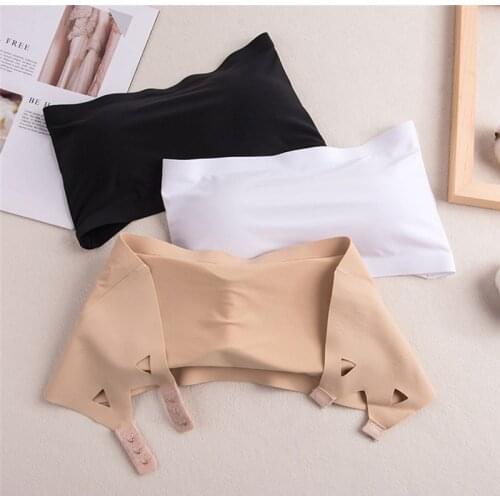 Women Seamless Tube Tops Strapless Padded Bra Bandeau Tube Top Women Intimates Soft Push Up Sexy Lingerie Crop Tops