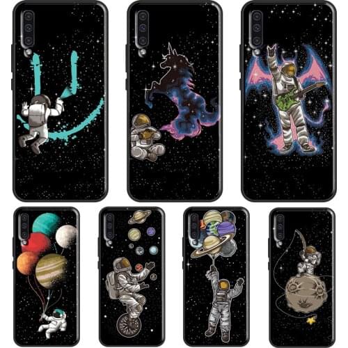 Astronaut Space Art Case For Samsung A51 A71 A41 A31 A11 A21S A20e A40 A50 A70 A02S A12 A32 A42 A52 A72 Coque
