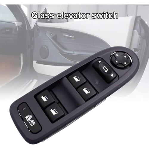 Electric Door Switch Power Window Lifter Master Control Button Locks For 2007-2012 Peugeot 308 5 Door Hatchback Wagon 96644915