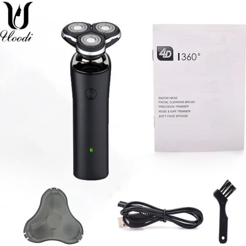 Electric Shaver Mens Beard Razor Trimmer Rechargeable Wet and Dry Dual-Use Washable Double Blade Mijia