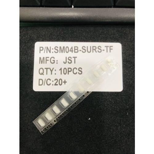 SM04B-SURS-TF Connector Header Surface Mount, Right Angle 4 position 0.031" (0.80mm)
