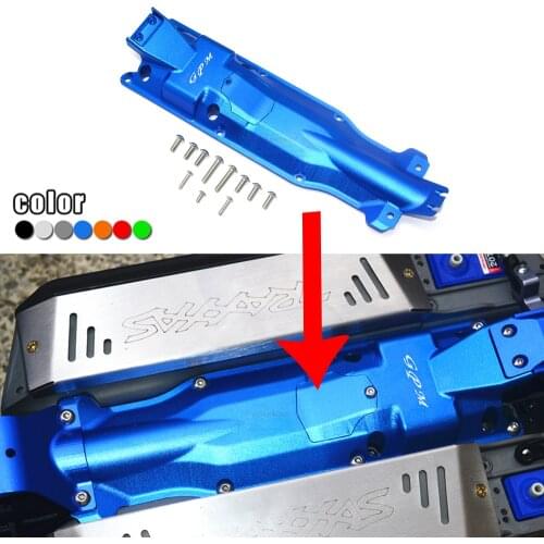 GPM metal Aluminum alloy Chassis central Bottom Armor protective cover for 1/10 TRAXXAS E-REVO 2.0 86086-4 Monster Truck