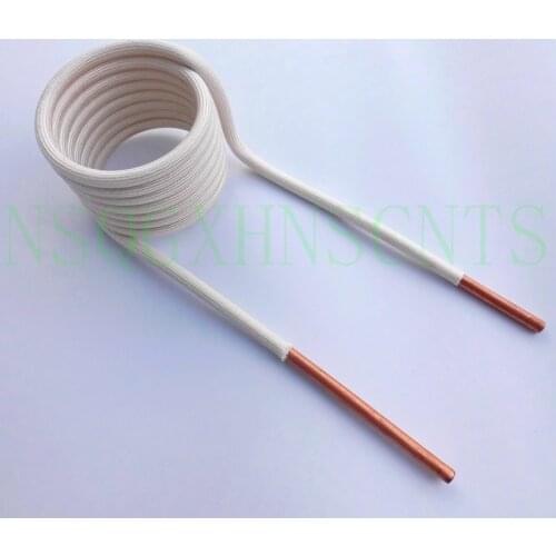 Induction Heating Coil ZVS Copper Tube Water-cooled High-frequency Furnace Intermediate Frequency 6mm Quenched Tapless Heating