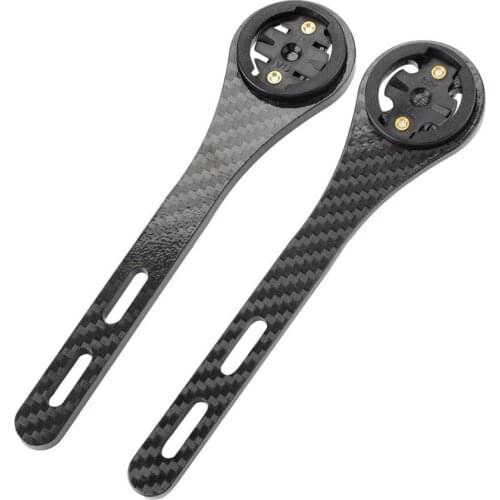 Bike Computer Mount Carbon Cycling Computer Stopwatch Mount Holder Bike Speedometer Mount for Garmin for Bryton Bike Accessory