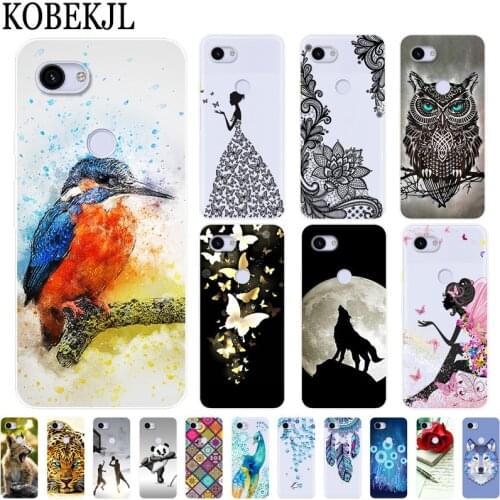 Cute Case Google Pixel 3a Case Google 3a Case Soft Silicone Cartoon Animal TPU Cover Phone Case For Google Pixel 3a XL 3 A 3aXL