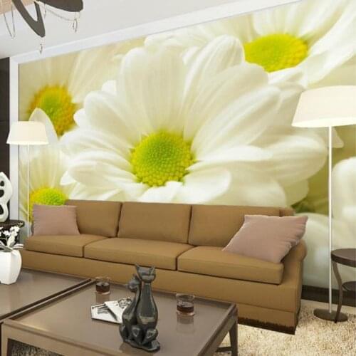 Modern Simple Flower Mural 3D Wallpaper Living Room Bedroom Dining Room Cozy Design Interior Decor Wall Paper Papel De Parede 3D