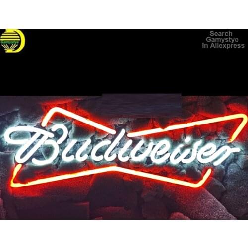 Neon Light Sign Budweiser Tube Neon Sign Decor Game Room Beer Bar Coffee Neon board lamp anuncio luminoso Atarii Dropshipping