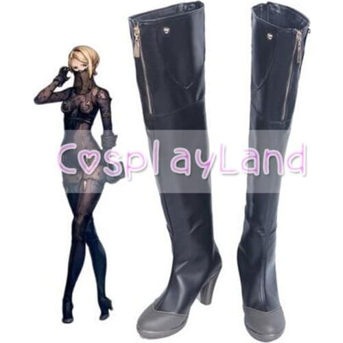 Nier Automata Operator 60 Game Cosplay Boots Shoes Halloween Party Cosplay Boots Custom Made for Adult Women Long Shoes