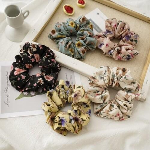 New summer girls' fragmentary flower cloth, large intestine circle charm, vintage and all kinds of headgear