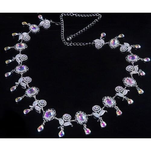 2019 New Belly Dance Costume Jewelry Crystal Rhinestones Belt Accessory ONE