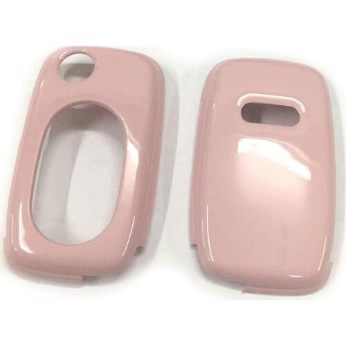 Gloss Pink Color Flip Key Remote Key Protection Case For Audi A3 8L A4 B5 B6 TT MK1 A6 C5