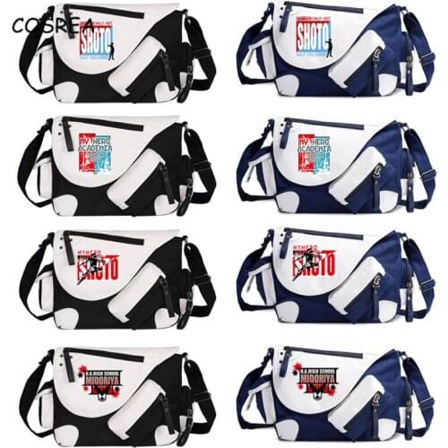 Anime My Hero Academia Cosplay School Bag Boys Girls Bakugo Katsuki Crossbody Shoulder Bag Student Leisure Canvas Bags