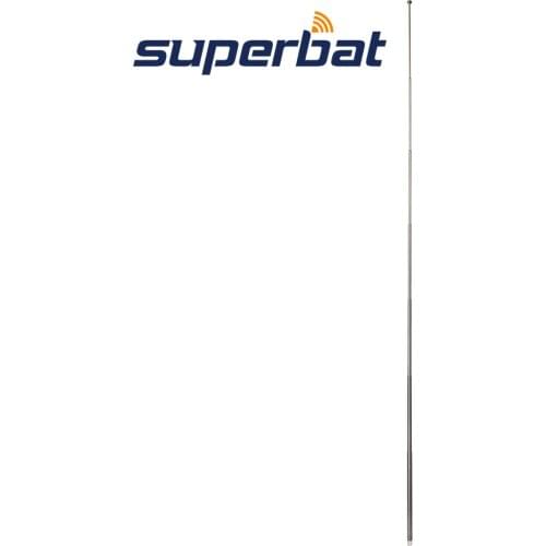 Superbat Universal DAB DAB+ AM FM Indoor TV Antenna 6 Section Telescopic Aerial for Home Audio Radio Stereo Receiver Radio TV