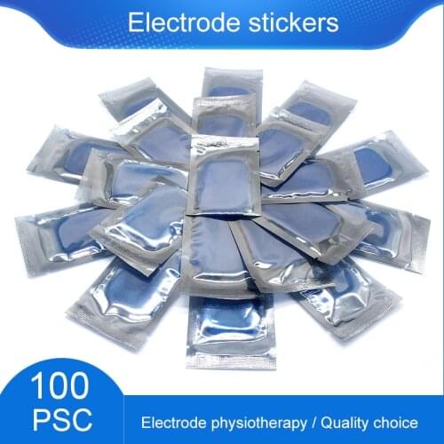 100Pcs Replacement Self-adhesive Hydrogel Sticker Gel Patch Electrode Pad For EMS Muscle Stimulator ABS Trainer Body Massager