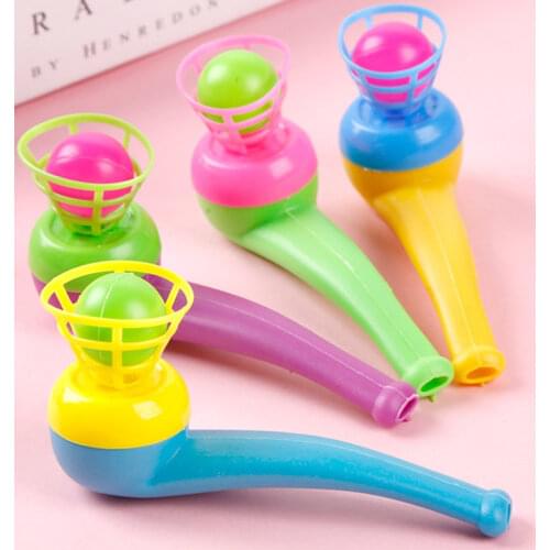 2Pcs Suspended Blow Pipe Blow Ball Rod Board Game for Children Balance Training Floating Blowing Ball Board Game Family Kids Toy
