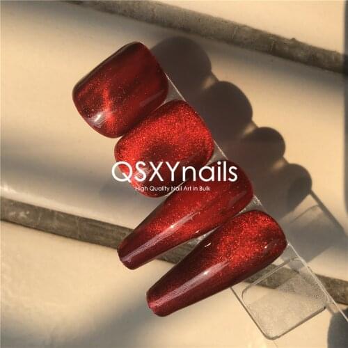 20g Classic Vintage Red Magnetic Cat Eye Pigment Powder Glitter for Gel Nail Polish Nail Art Decoration