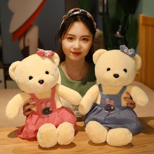 Cartoon animal plush toy teddy bear cocoa bear animal plush toy pillow room decoration ornament gift baby comfort animal rag dol