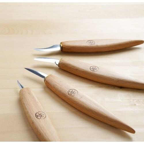 4pcs/set Carving knives Handmade wood carving knives Fine high carbon steel knife set