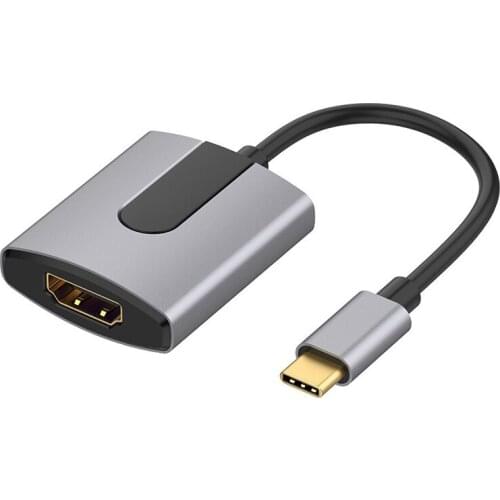 Type-C to HDMI-Compatible Converter 4K 30Hz USB-C Type-C Dock Station Adapter for Mobile Phone Smart TV Notebook Projector