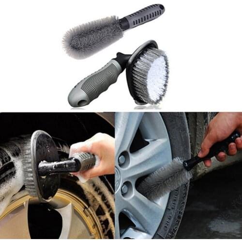 Car Auto Motorcycle Wheel Tire Rims Scrubbing Cleaning Brush Dust Dirt Cleaner