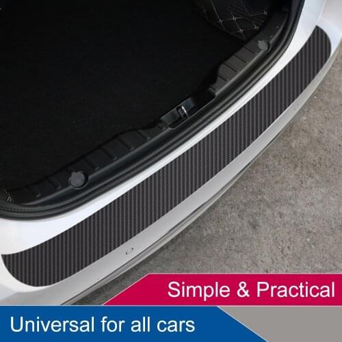 Car Stickers 3D Carbon Fiber PVC Styling Door Sill Protector Film For KIA Toyota BMW Audi Mazda Ford Hyundai etc Accessories