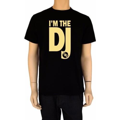 Brand Clothing 2019 T-Shirt Fashion Dj Mens Tee Shirt Vinyl Player Turntable-Graphic Tee- Dj Shirt Black slim Fit T-Shirt