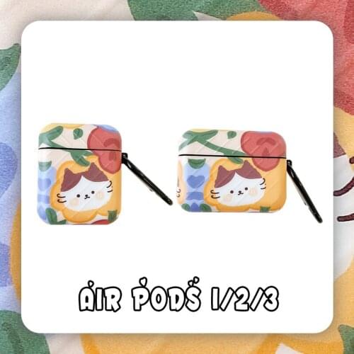 Cat Flower Fashion Anime Cartoon Headphone Cover for AirPods Pro Trunk Charging Box for AirPods 1 2 Earphone Case